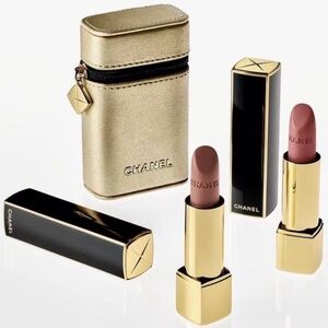 CHANEL Rouge Allure Velvet Lipstick Set 478,479, Gold Case Limited Edition 2026